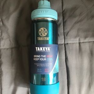 Takeya 18 oz Waterbottle ombre turquoise